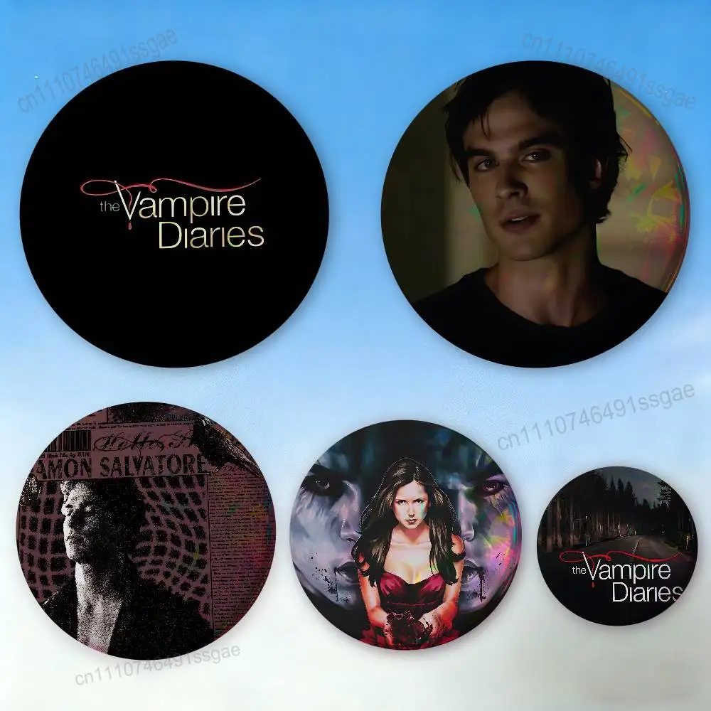 The V-Vampire D-Diaries Badges Personalized Handmade Round Brooches Pins Accessory 25mm 75mm 44mm 58mm 32mm