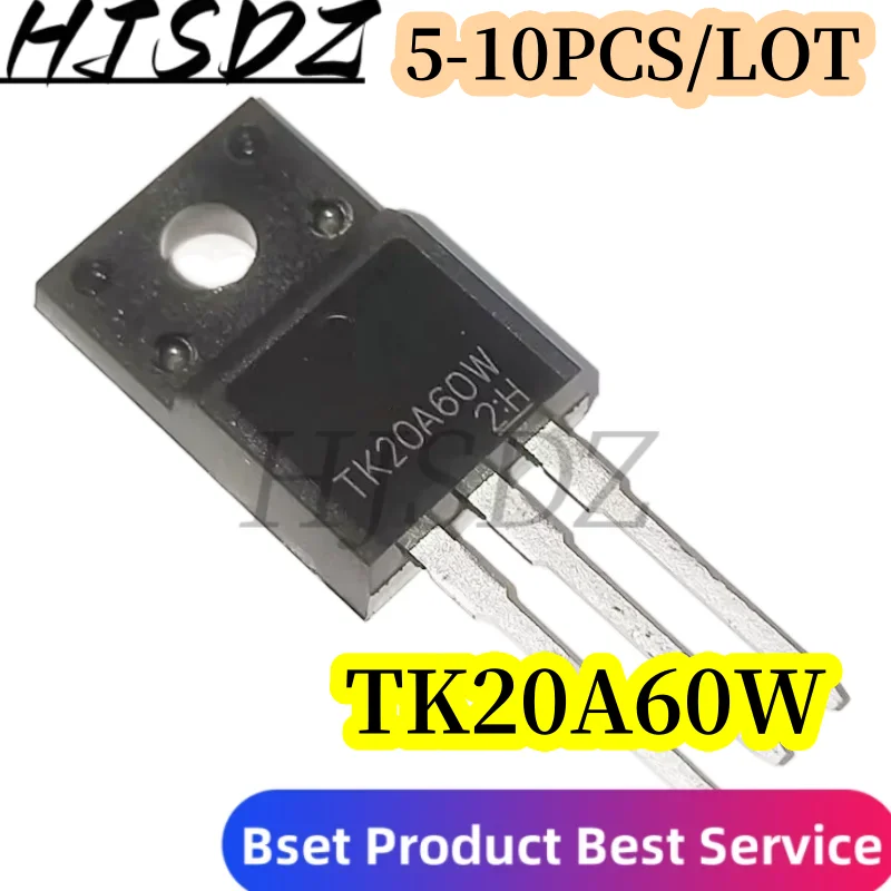 5-10PCS/LOT 100% Quality K20A60W TK20A60W TO-220F 20A 600V