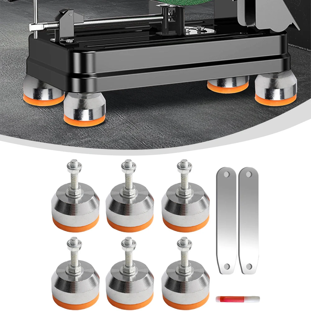 

6pcs Cutting Machine Base Rubber Foot Pad Anti Slip Shock-absorbing Fixed Protective Granular Ball Cutting Machine Foot Pads