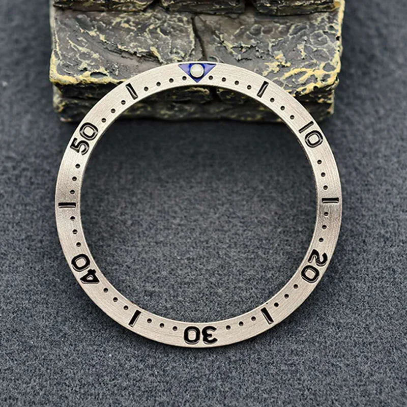 Mod 38mm Flat Metal SKX007 Watch Bezel Insert Ring Fits SKX007 SKX009 SRPD Watch Case NH36 NH35 Movement Men Watch Refit Parts
