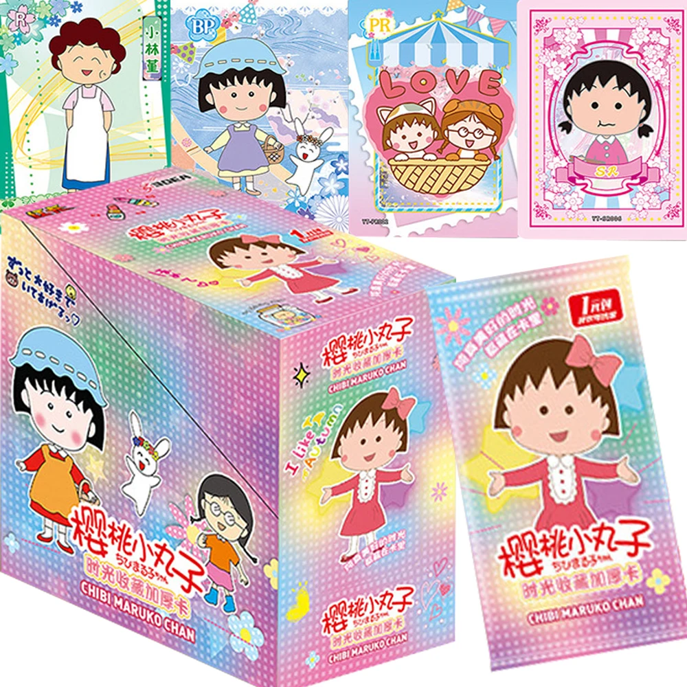 

Chibi Maruko-chan Collection Cards Classic Popular Anime Girls Cute Warm Family Friendship Cards Children's Toys Birthday Gifts