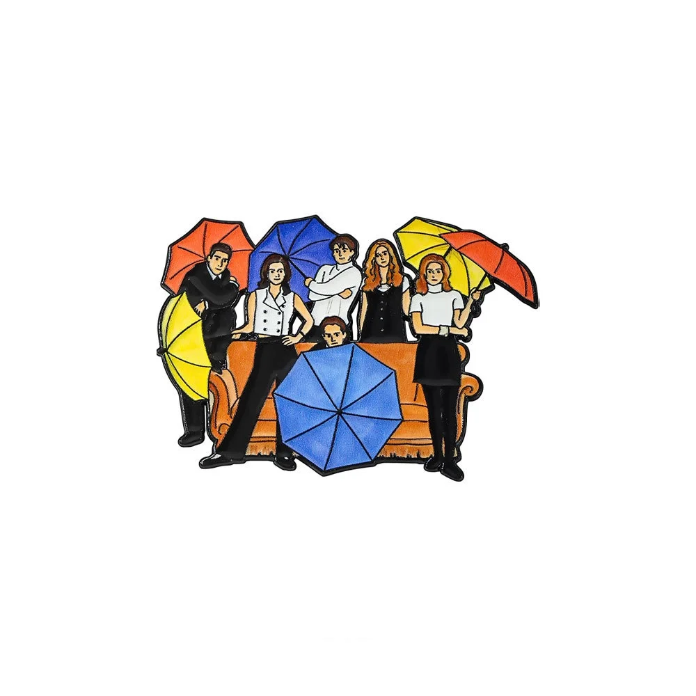 90s TV Show Enamel Complete Group Brooch Nostalgic Party Favor Badge Funny Character Lapel Pins Unique Birthday Gift for Friends