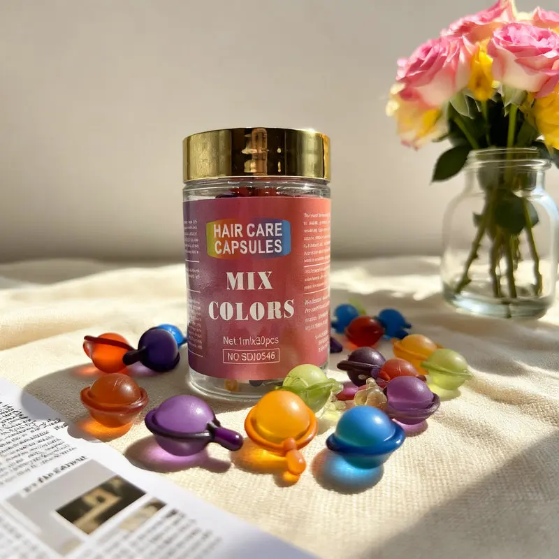 Mix Hair Vitamin Capsule Hair Treatment Oil Repair Damaged Smooth Hair Care Serum Nourishing Keratin Complex Oil