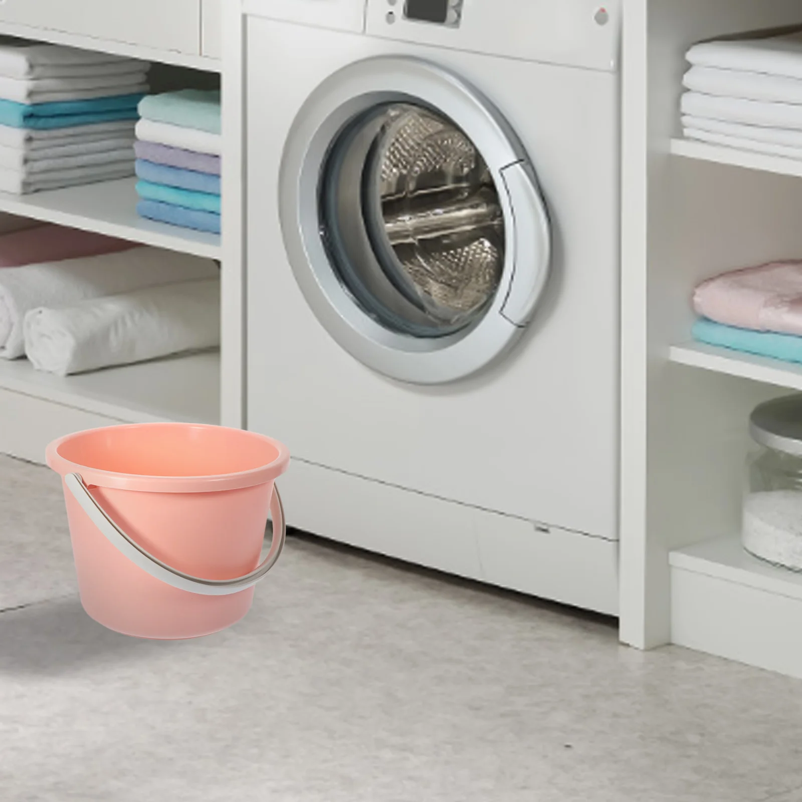 

Mini Laundry Bucket Portable Plastic Water Container Large Capacity For Home Dormitory Use Multipurpose Bucket With Handle
