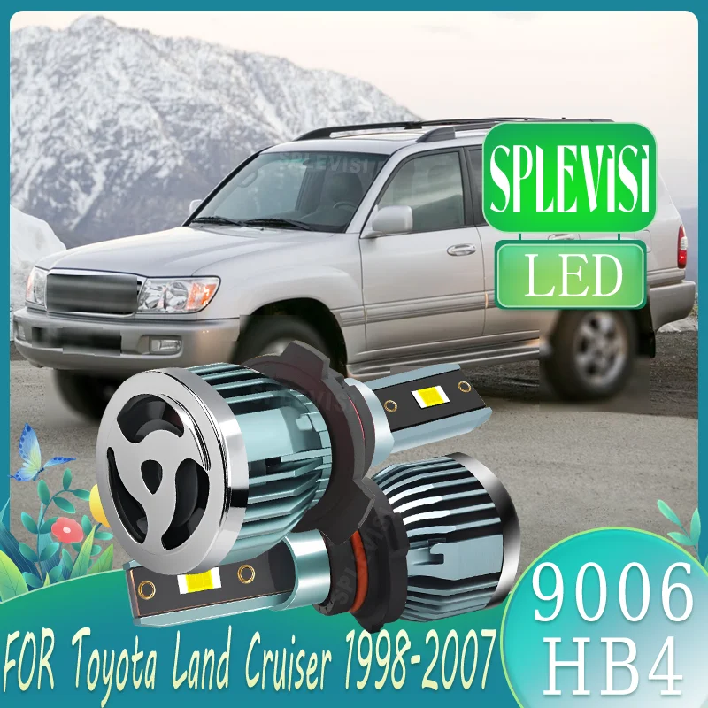 

No Dark Spots waterproof Headlight LED Low Beam Lights For Toyota Land Cruiser 1998 1999 2000 2001 2002 2003 2004 2005 2006 2007