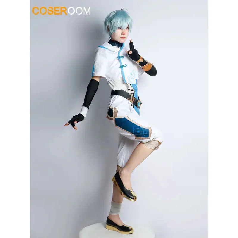 Anime Game Genshinimpact Chongyun Cosplay Costume Chun Yun Wig Uniform Set Outfits Halloween Party Chong Yun Cosplay Costumes