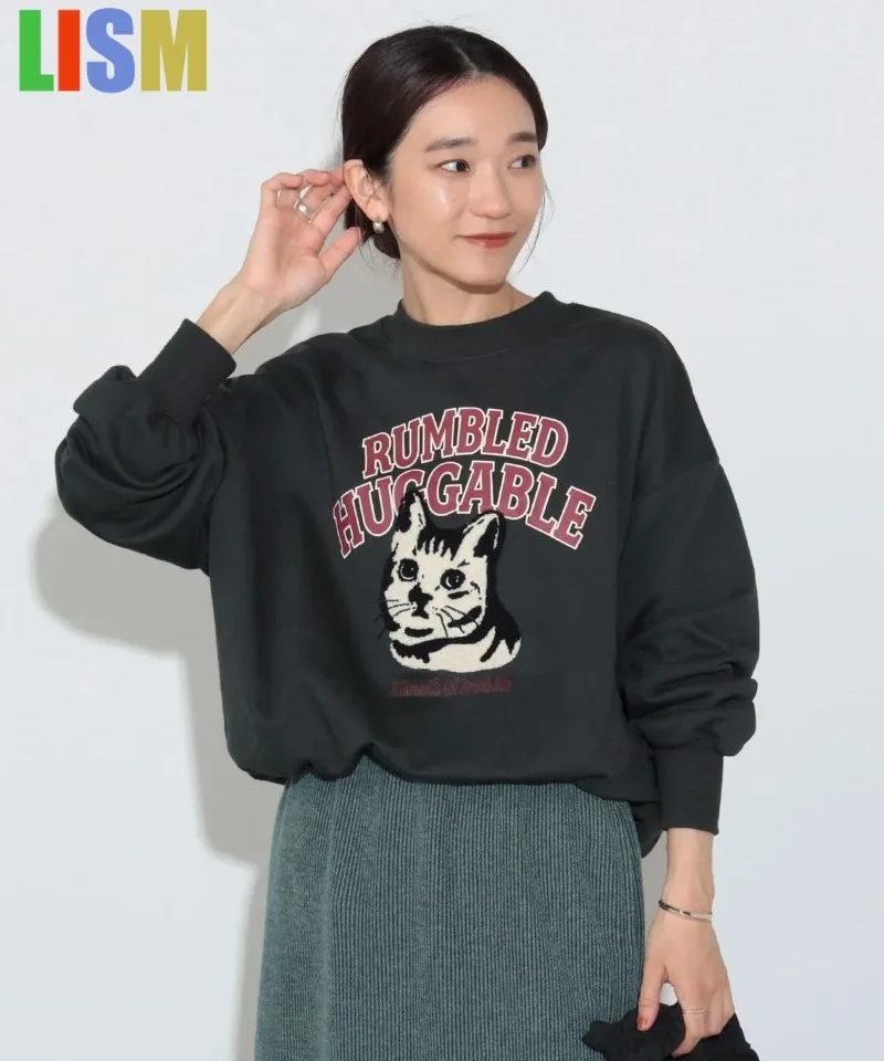 LISM women's winter clothes y2k hoodies sweatshirt 2025 Casual Hoodie Pure Original Single Youth Versatile Loose Cartoon  Loop