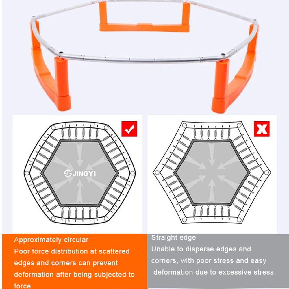 7-foot indoor/outdoor polygon children's trampoline sports and entertainment products