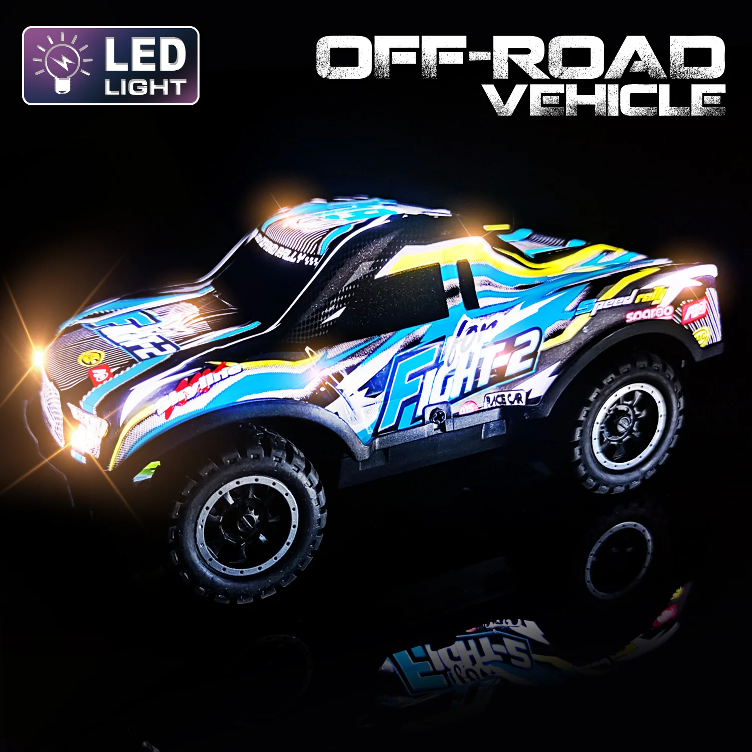 発光おもちゃの車 1:24 ミニ RC カー RC クローラーシミュレーションバギー電動リモコンモデルカー RTR 大人子供のおもちゃギフト