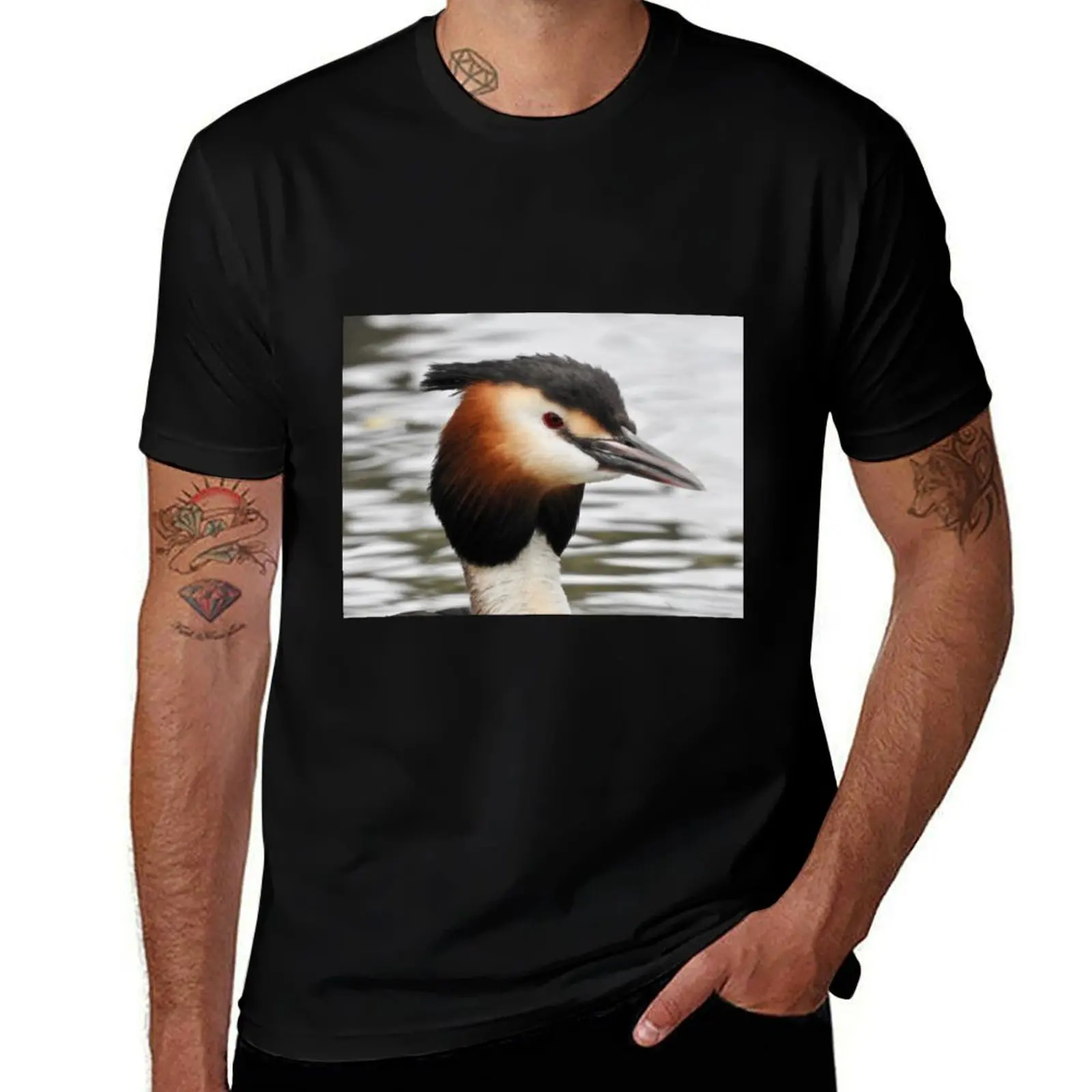 

Great Crested Grebe T-Shirt shirts graphic tees for a boy cute clothes plus size tops mens designer t shirt