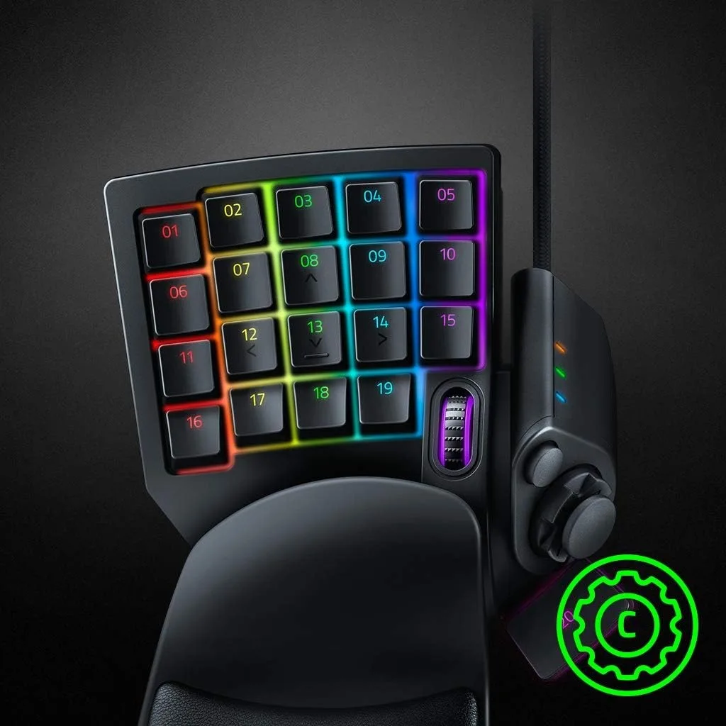 Razer Tartarus V2: Mecha-Membran-Schalter, 32 programmierbare Tasten, Chroma RGB, Makros, Snap Tap, Einhändiges Gaming-Keypad