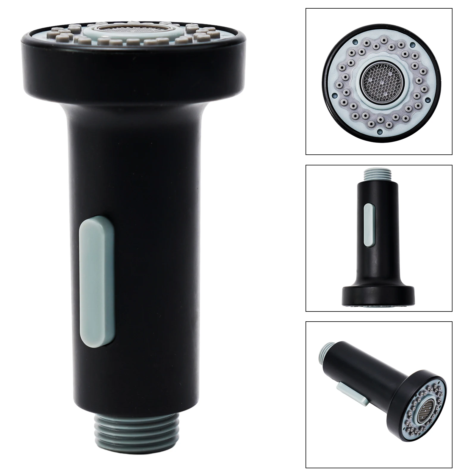 Brand New High Quality Faucet Tap Sink Shower Head Sink Faucet Tap Spare Black Plastic Nozzle Replacement Fixtures