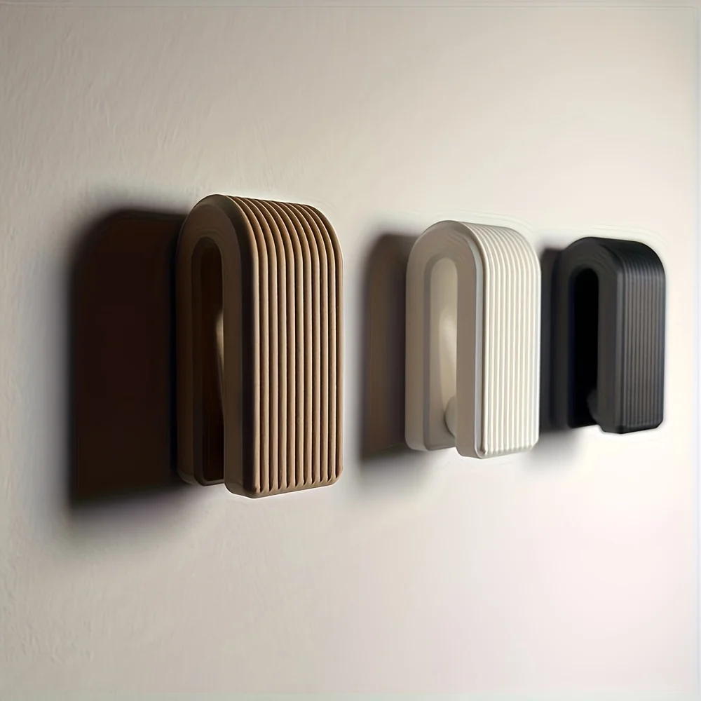 Automatic Lock Towel Rack, Modern Japanese Style Hooks for Towels, Bathrobes, and Bath Towels
