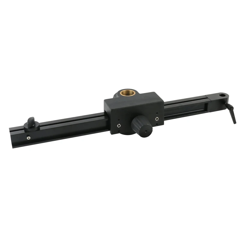 Adjustable Rail Sliding Rotatable Arm 32mm Column Installed Diameter Fit 16mm Tail Focusing Holder Microscope Stand Accessories
