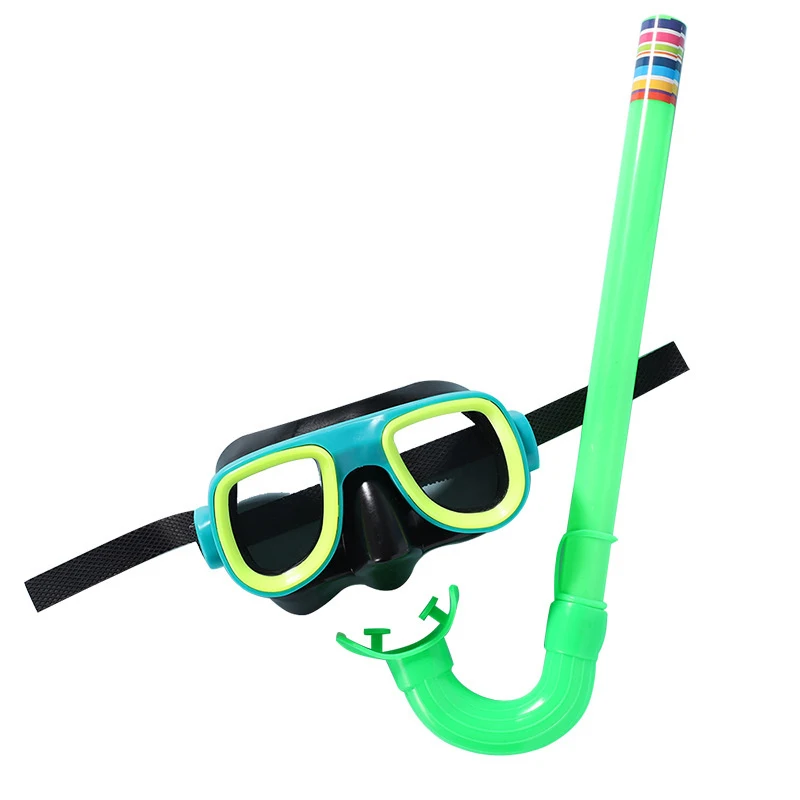 Ensemble de plongée en apnée pour enfants, lunettes de plongée HD à grand cadre avec tuba, équipement de natation, équipement de Vision sous-marine pour enfants