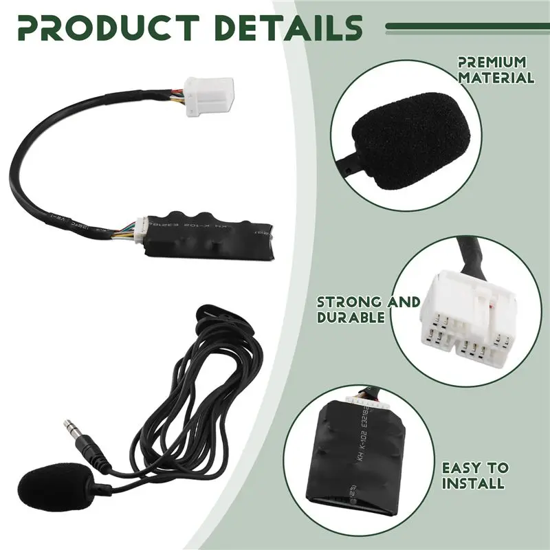 Kundenliebling 12V Schnittstelle AUX Bluetooth-Adapter für Honda Accord 2003-2011 Odyssey 2005-2010 Fit 2006-2011 Autozubehör – Detail 4