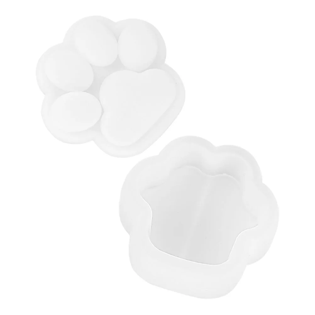 

Cat Claw Storage Box Silicone Mold for DIY Epoxy Resin Jewelry Accessories Multifunctional Paw Print Ice Cube Tray Molds Cute