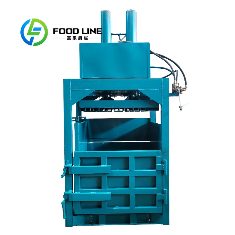 Vertical Hydraulic Garbage Baler Centralized Compression Design For Community Service Station And Urban Domestic Waste Sorting