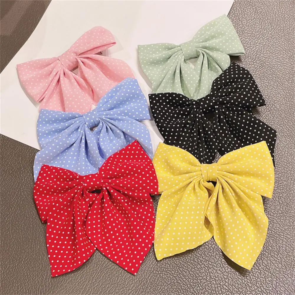 Bows Nylon Headbands Plaid Hair Bows Hair Clips Kid Cotton Christmas Tartan Bow Hairpin Child Headwear