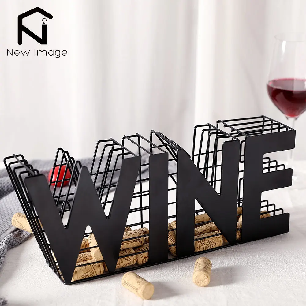 

Modern Wine Cork Holder-13.5" Length Endurance Red Wine Wines Rack Storage for Kitchen Countertop Wine Cabinet Home Decor