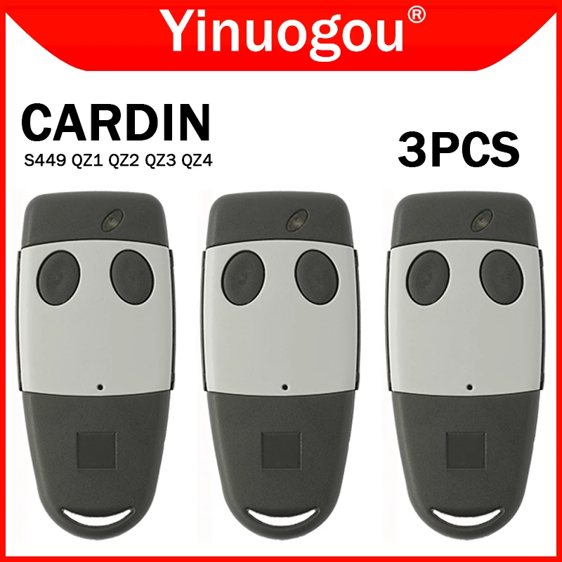 3 STK CARDIN S449 QZ4 QZ3 QZ2 QZ1 Tor Fernbedienung 433,92 MHz Rolling Code TXQ449100 TXQ449200 TXQ449300 TXQ449400 Sender