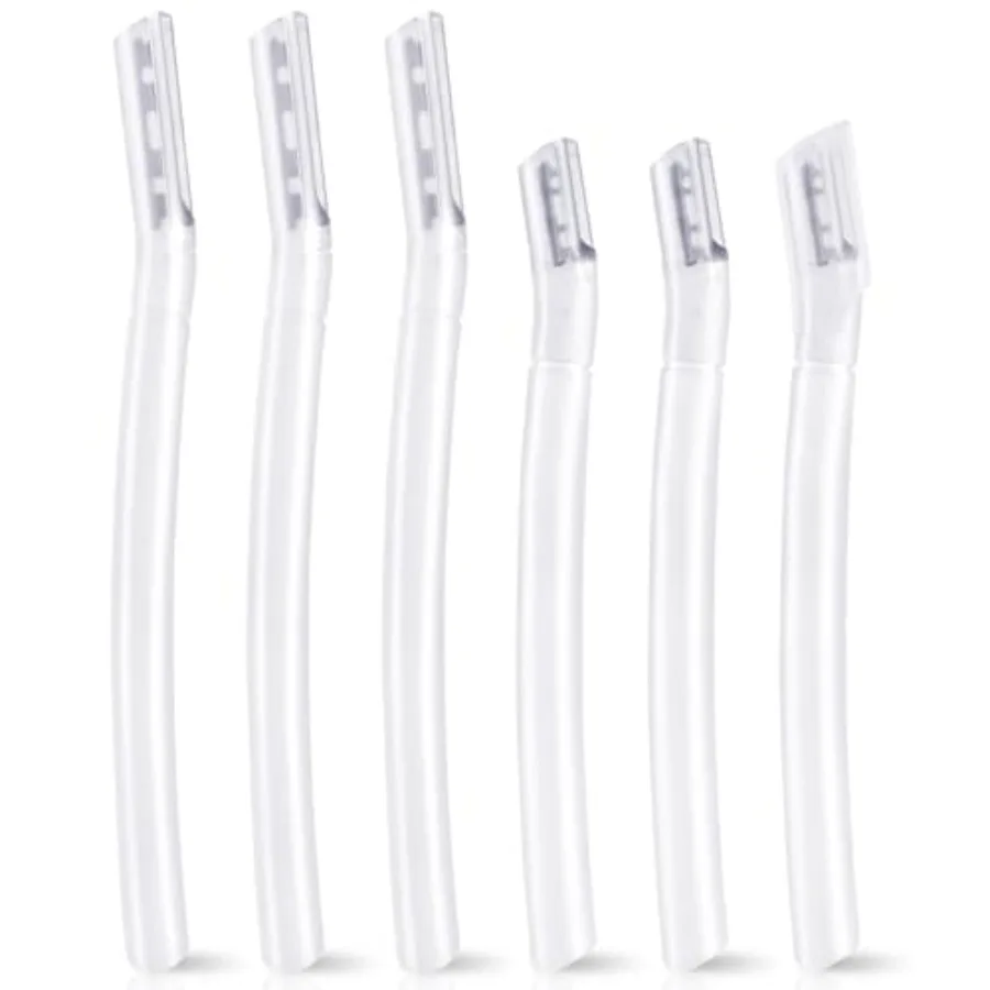6 Pcs Eyebrow Razor, Facial Shaver with Protective Cover Multipurpose Face Razor Dermaplaning Tool for Women Men Eyebrow Trimme