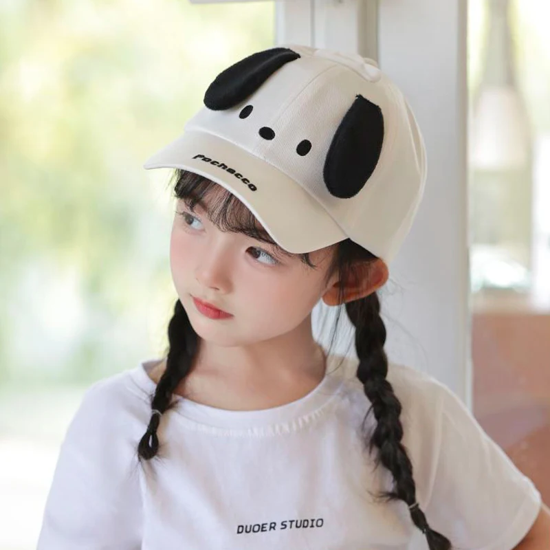 Nieuwe Sanrio Baseballpet Lente Zomer Meisjes Hello Kitty Melodie Schattige Sunblock Hoed Kawaii Kids Reis Kamp Uit Piekpet Cadeau