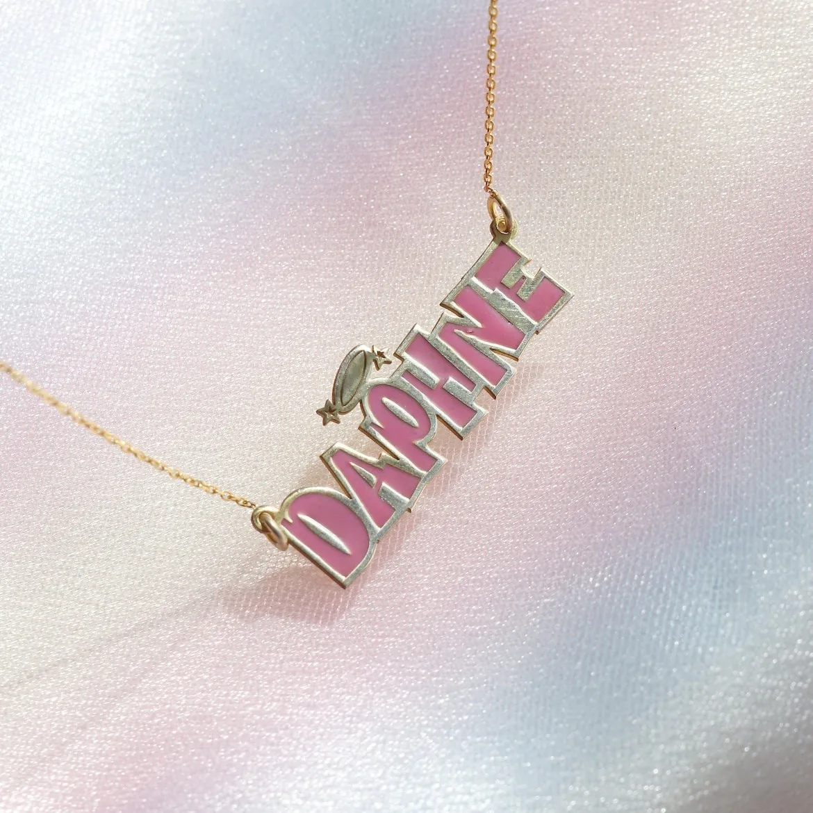 

DUOYING Custom Inspired Name Necklace Personalized Monogram Customizable Letter Necklace s925 Silver Nameplate Jewelry For Her