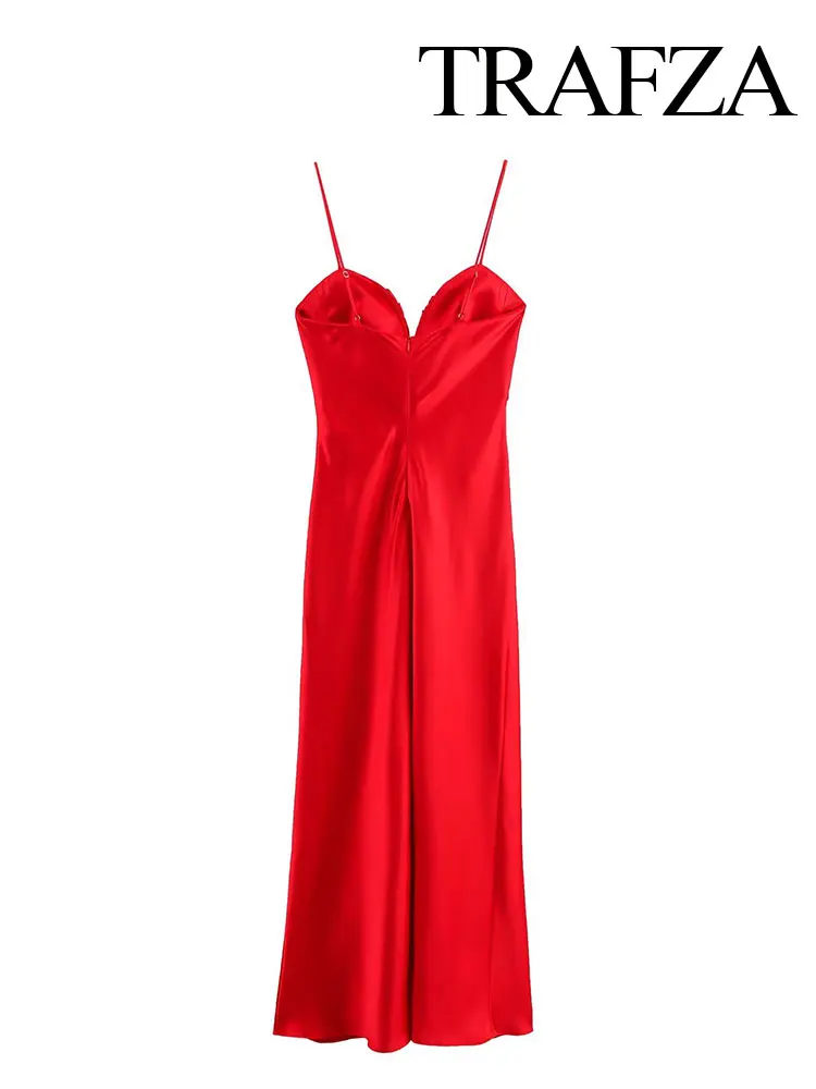 HH 2025 Estate Donna Moda Abito Tendenza Scollo a V Guaina Abiti lunghi Donna Hot Sexy Party Donna Abito da sera Abiti