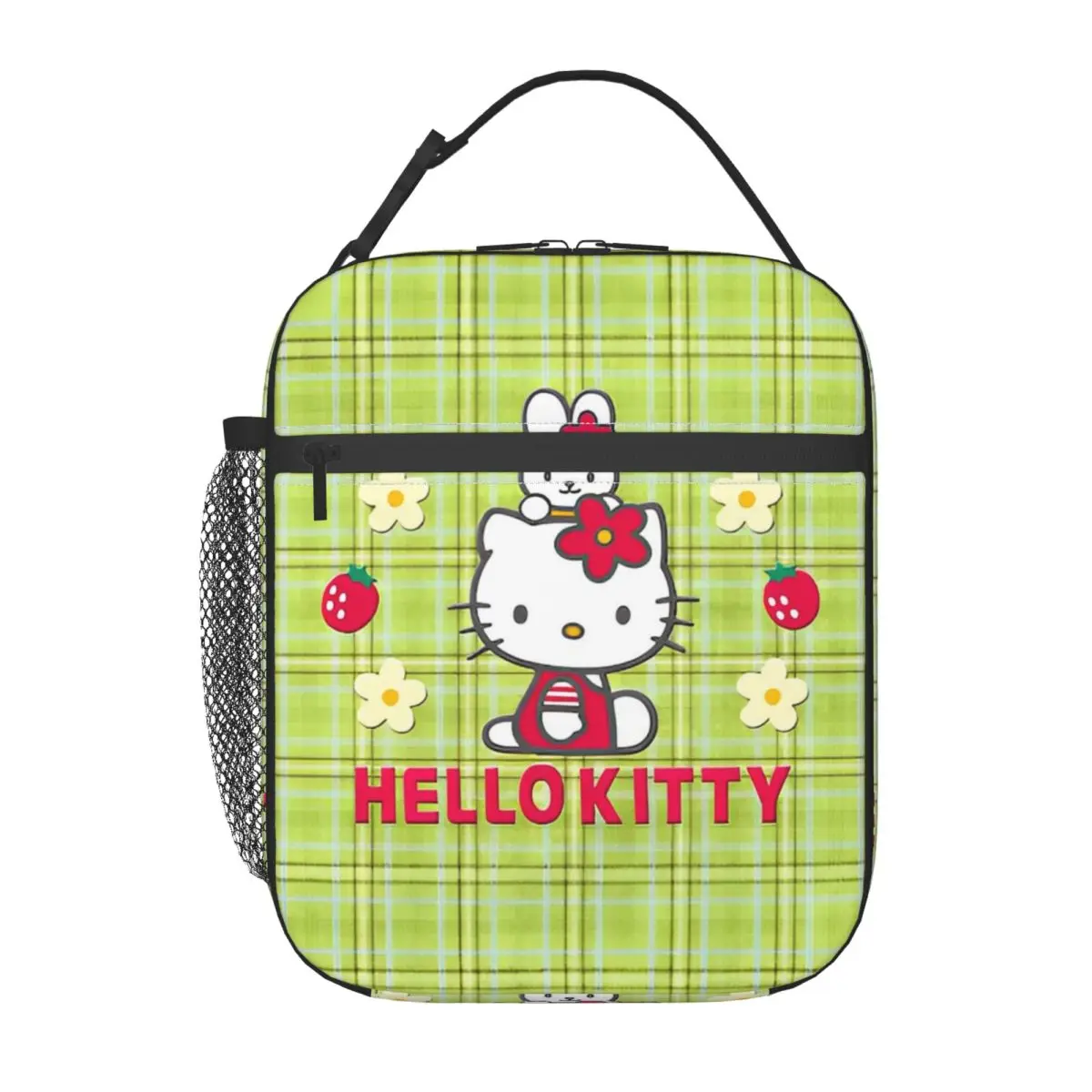 헬로 키티 카와이 귀여운 고양이 액세서리 피크닉 식품 상자 용 절연 점심 가방 누출 방지 쿨러 열 도시락 상자