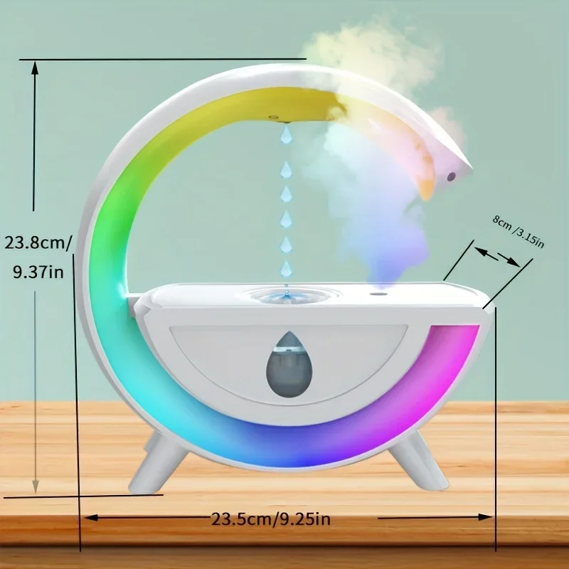 

Anti-gravity Humidifier, Colorful Light Visualization Water Tank Humidifier, One-button Switch Machine, Plug And Play, Widely Us