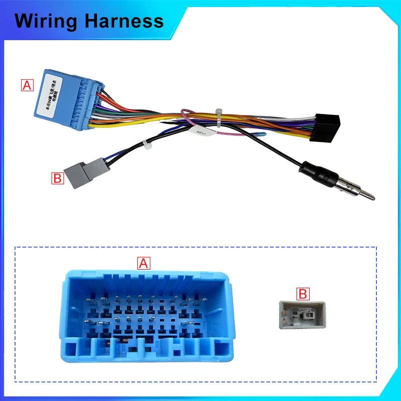 Car Radio Cable 16 pin Power Wiring Harness Android Multimedia FOR HondaFit City Jazz Greiz CRV Integra Integra Jazz Odyssey