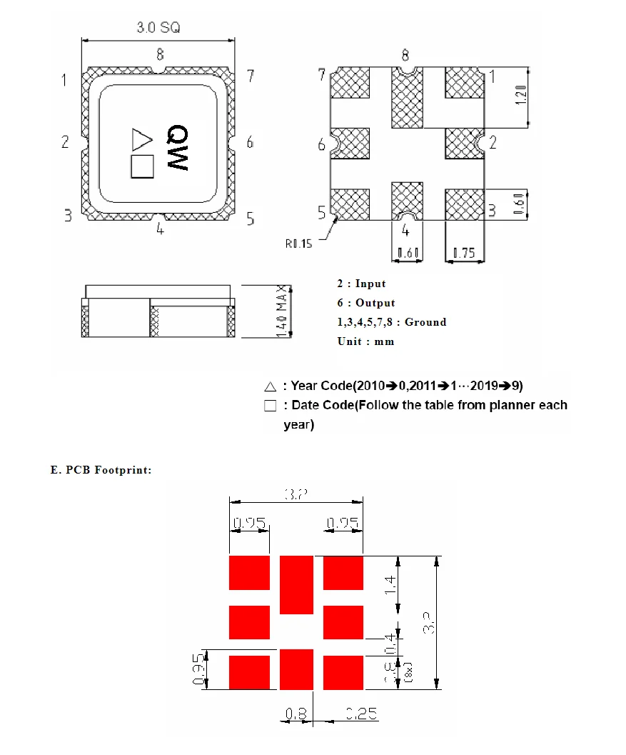 (10PCS) TA1243A 768MHz Code QW Brand New Genuine Packaged SMD SAW Filter in Stock