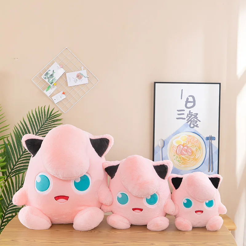 25-40cm Lovely Plush Jigglypuff Doll Soft Stuffed Pokémon Jigglypuff Plush Toy Anime Pokémon Pillow Children's Birthday Gifts