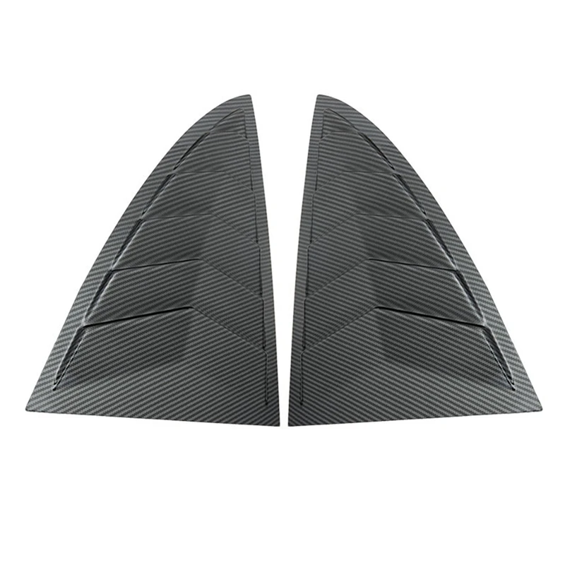 Car Rear Triangle Window Shutters Sunshade Decoration Accessories For Tesla Model 3 Highland 2024 Automotive Supplies ABS 2 PCS