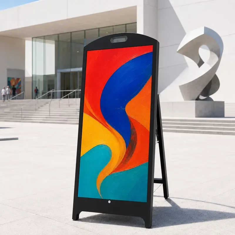 3000nits Outdoor Advertising Machine Cloud CMS Control Mobile LED Screen Weatherproof Standalone Digital Signage Storefront