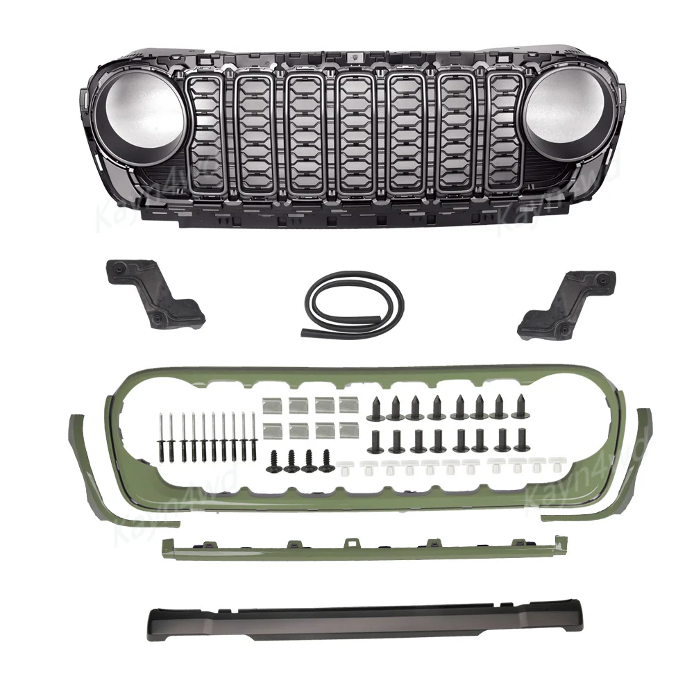 Offroad 4x4 Accessoires Meerdere kleuren 20e verjaardag voorbumper racing grills voor 2018-2025 Jeep Wrangler JL JT