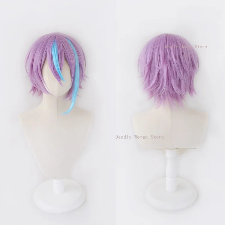 Kamishiro Rui Peruca Cosplay, Project Sekai, Palco Colorido, Perucas de Rede Rosa, Resistente Ao Calor, Perucas Sintéticas