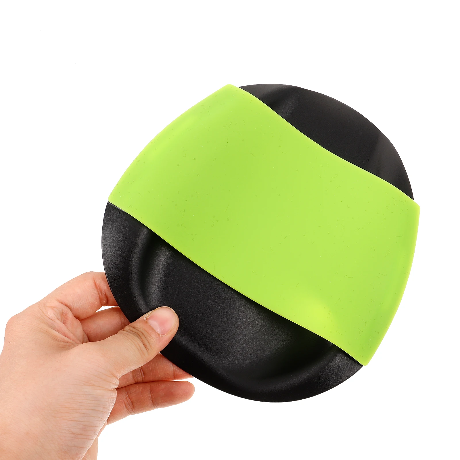 

1 Pair Swimming Gloves Green Black Silicone Adjustable Diving Training Water Sports Mitts Hand Paddles Adults Pool
