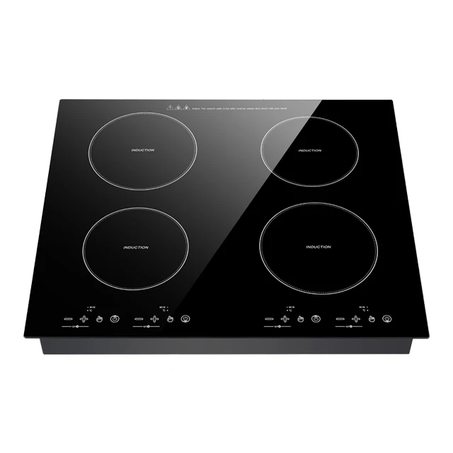 Copper Coil Touch Switchhigh Power Table Built-in Pot Heads Electric Stove Timing 4 Burners Pot Heads  Induction Cooker Stove
