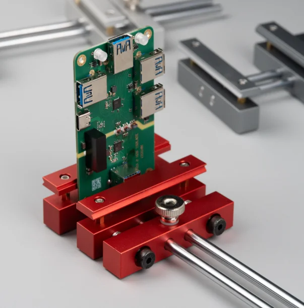 PCB Soldering Station Clamps Fixing Tools General Purpose Aluminum Alloy Holder for Circuit Board Repair Workbench Vise