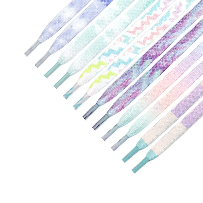 NEW Tie-dye Non-fading Flat Shoe Laces Shoelaces for Sneakers Casual Canvas Shoes Shoelace Unisex Boot Lace for AF1 Shoestrings