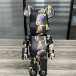 28cm 400% European Art Bear Action Figures DIY Painted Medicom Home Decoration Kid Christmas Gifts
