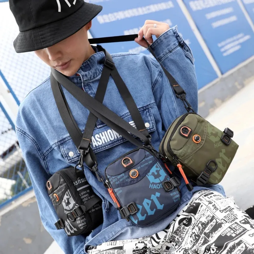 Men Small Shoulder Messenger Bag Fanny Waist Pack Fashion Waterproof Nylon Male Sling Cross Body Purse Bum Hip Belt Bag
