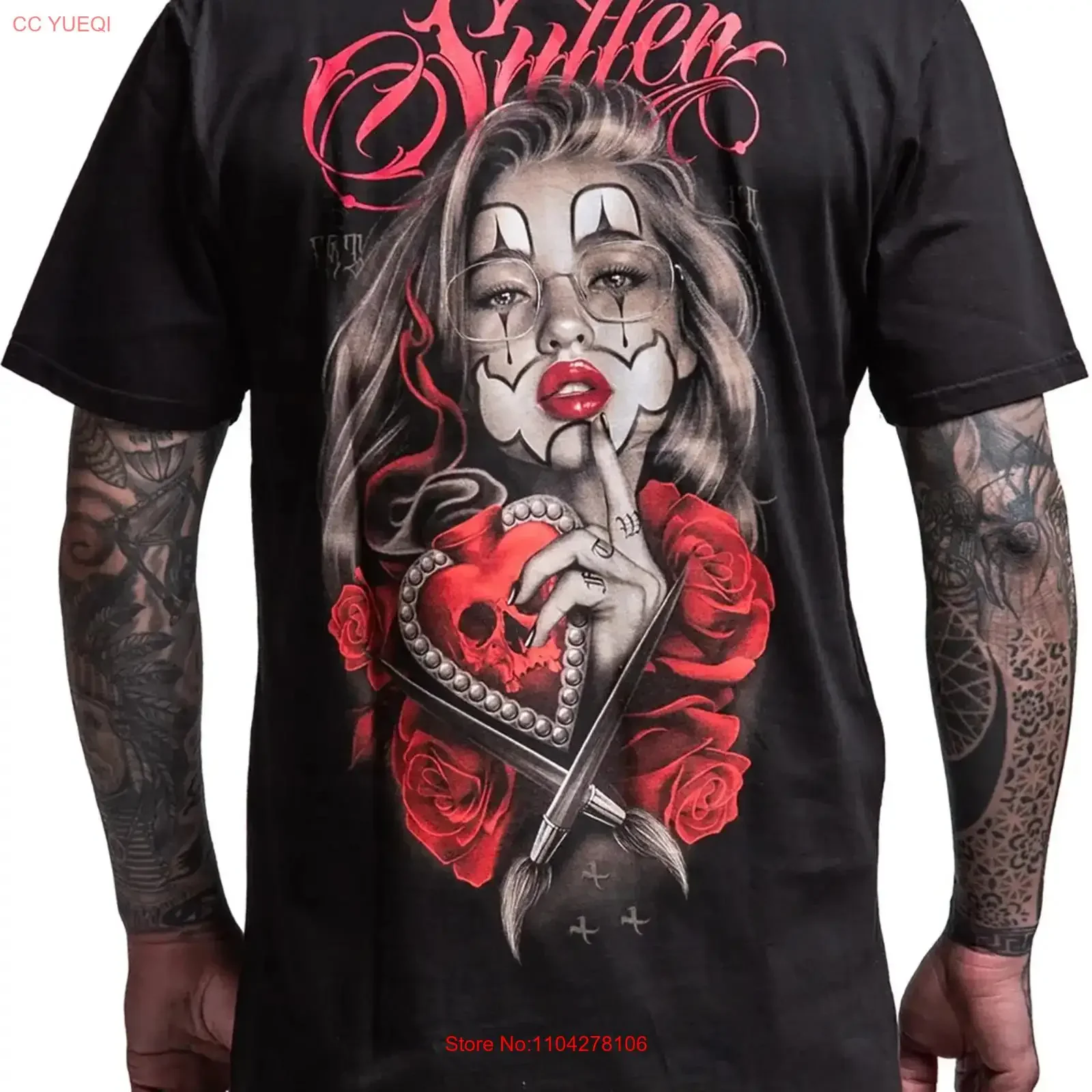 Sullen Men's Secrets  Valentines Day Premium T shirt Tattoo Art vintage Washed designer clothes Stylish homme Unisex Stretched