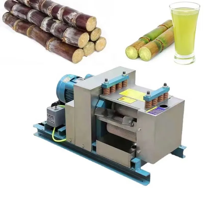 Customized All Copper Motor Electric Sugarcane Juicer Stainless Steel Body For Street Stall Restaurant Use