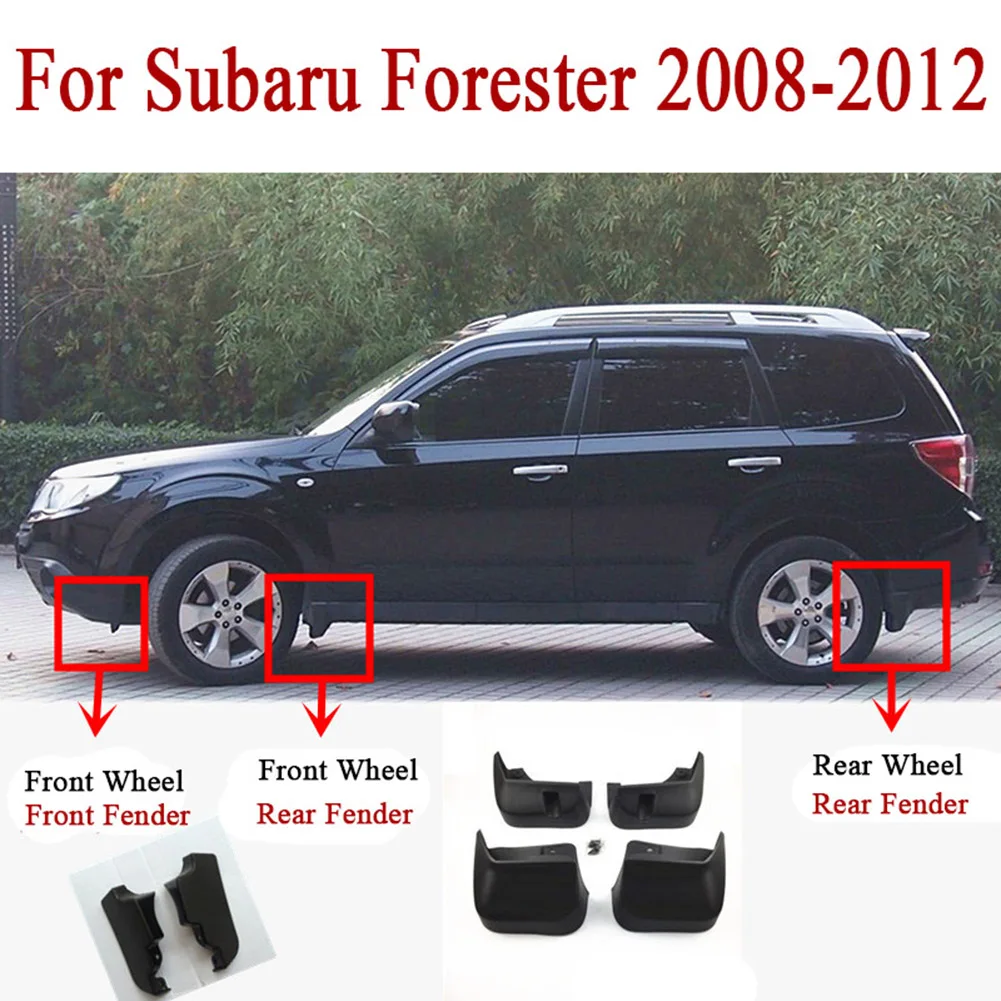 Car Mudguard Splash Guard Fender Mudflap Mud Flaps For Subaru Forester 2009-2012 2013 2014 2015 2016 2017 2018