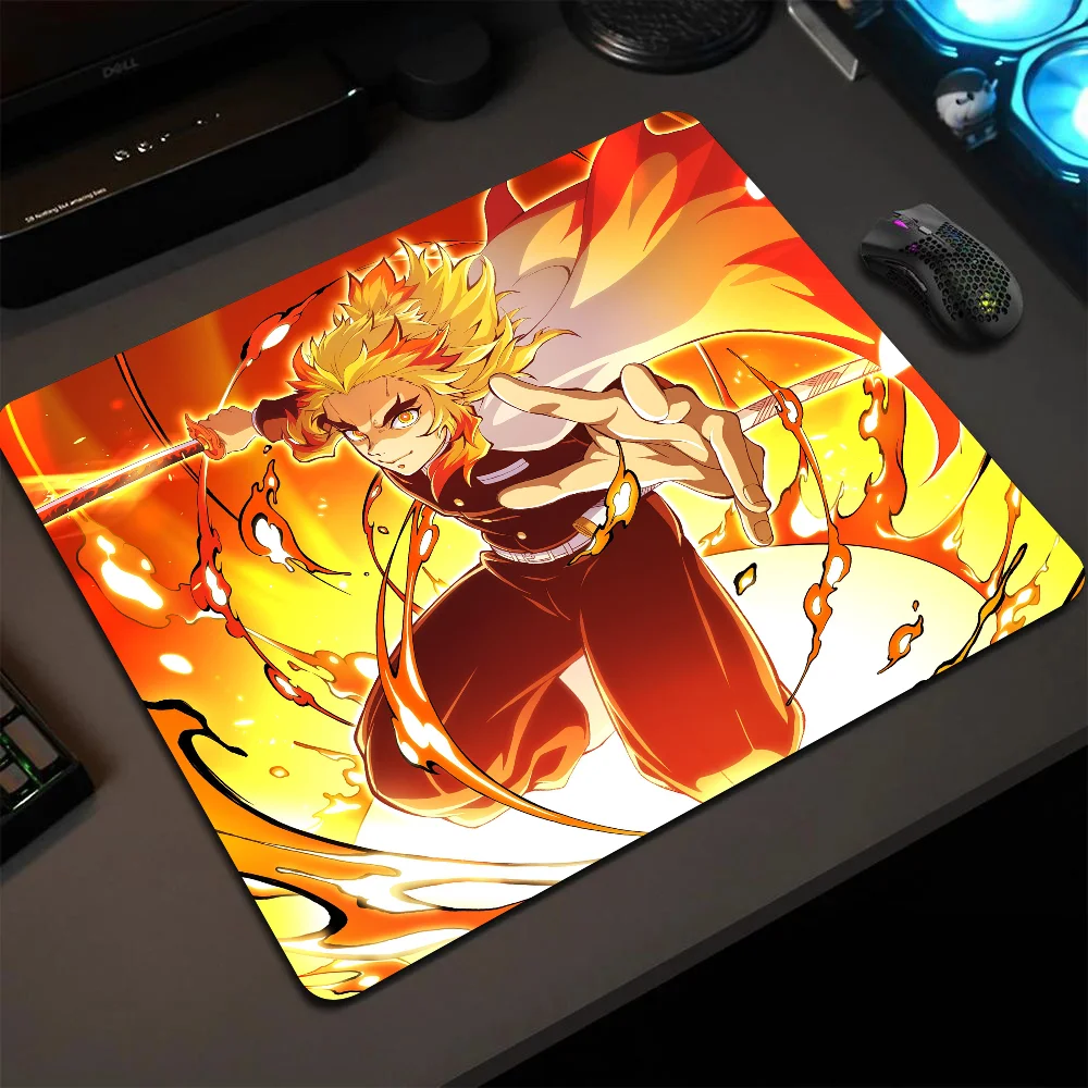 

Rengoku Kyoujurou Demon Slayer Anime Mousepad Small LockEdge Mouse Pad For Gamers Computer Desk Pad Anti-slip Rubber