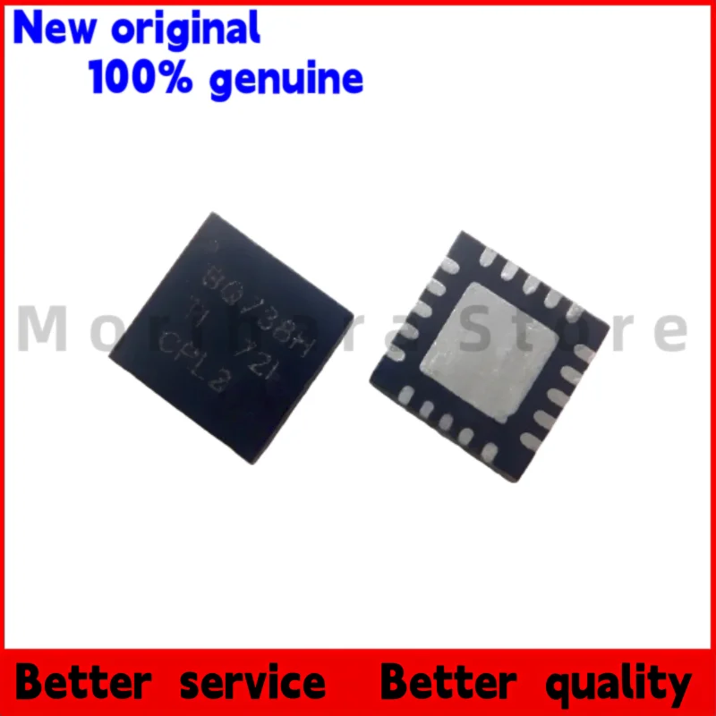 5 stks/100% nieuwe BQ24738H BQ738H BQ24738RGRT BQ738 BQ24728RGRT BQ728 BQ728H Zwart plastic behuizing