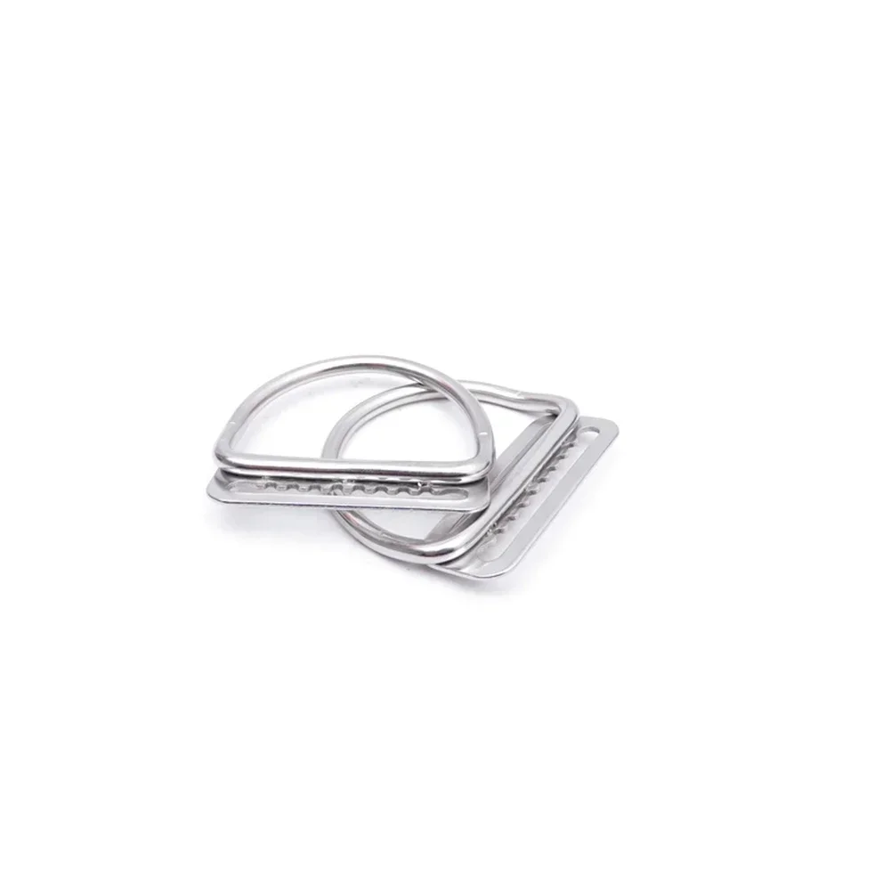 Stainless Steel Scuba Diving D Ring Weight Belt Slider Webbing Retainer Stopper Diving Weight Belt Slide Keeper Harness Belt